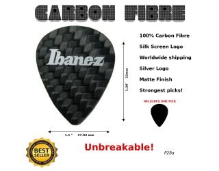 Ibanez Guitar Pick Carbon Fibre  p28a
